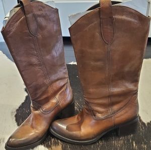Brand new leather boots